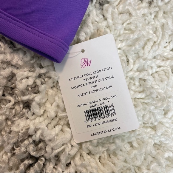 L'Agent by Agent Provocateur Avril Bikini Top in Violet - Picture 7 of 8